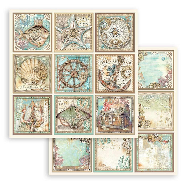 Stamperia Double-Sided Paper Pad 12"x 12" 10/Pkg - Songs of the Sea