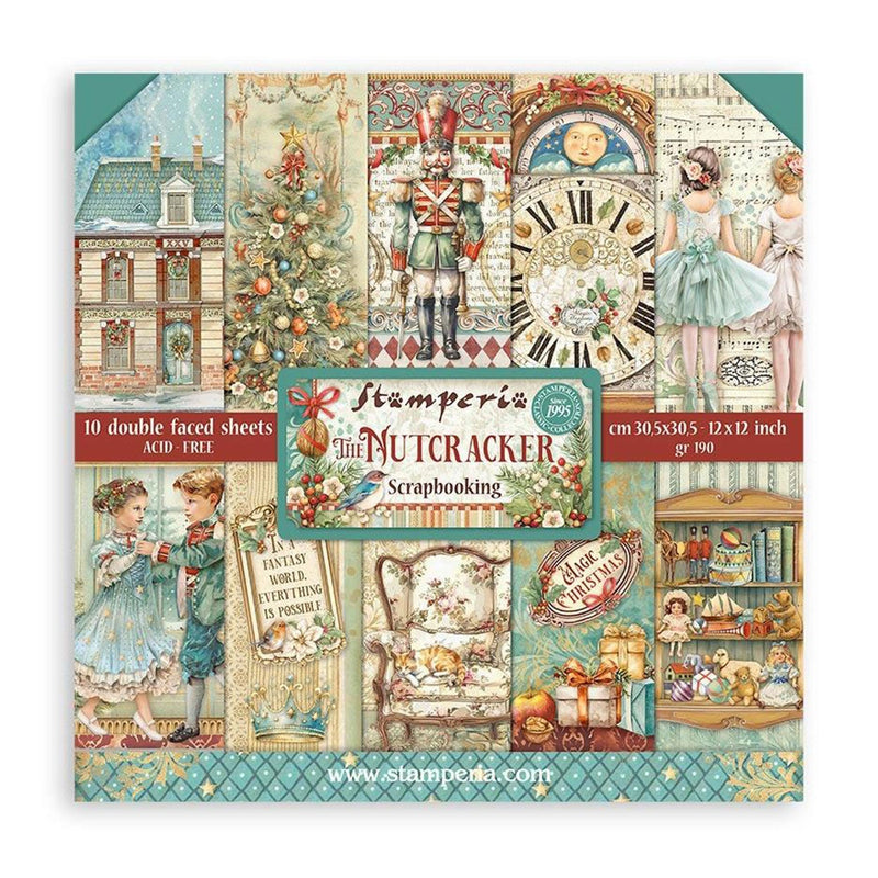 Stamperia Double-Sided Paper Pad 12"x 12" 10/Pkg^ - The Nutcracker^