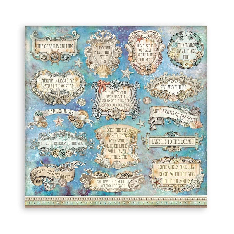 Stamperia Double-Sided Paper Pad 12"x 12" 10/Pkg - Songs of the Sea