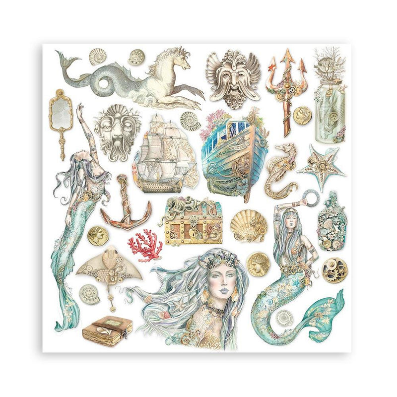 Stamperia Double-Sided Paper Pad 12"x 12" 10/Pkg - Songs of the Sea