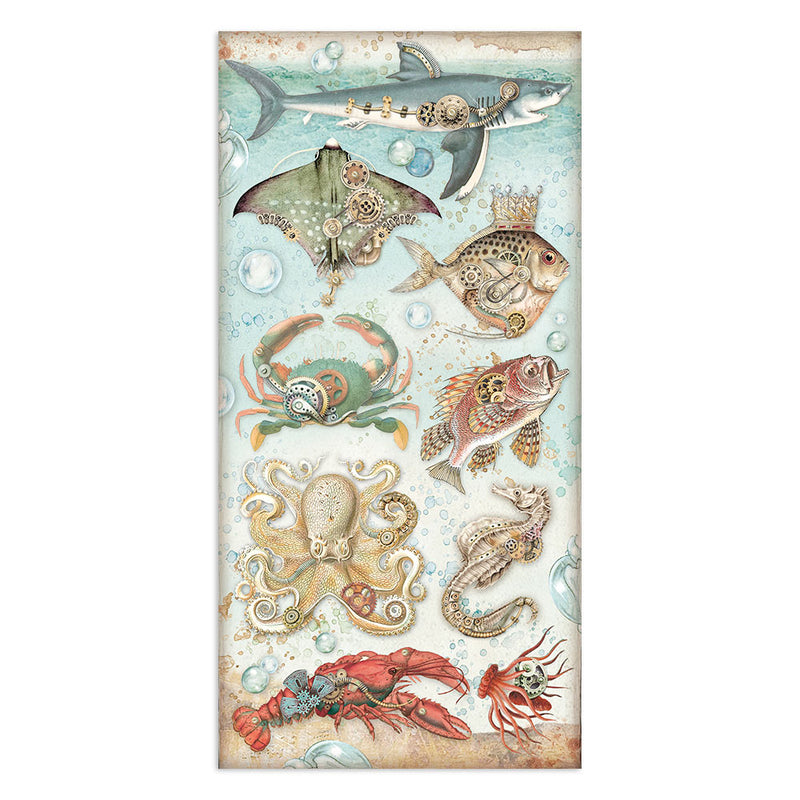 Stamperia Collectables Double-Sided Paper 6"x 12" 10/Pkg - Songs of the Sea