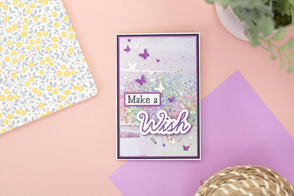Crafter's Companion Gemini clear stamp & die - Wish*