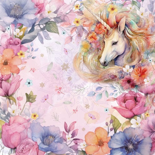 Crafter's Companion Paper Pad 12"X12" Majestic Unicorn