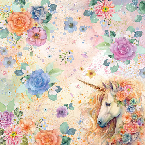 Crafter's Companion Paper Pad 12"X12" Majestic Unicorn