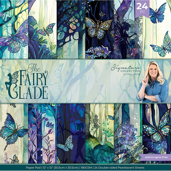 Sara Signature Fairy Glade Paper Pad 12"X12" Pearlescent