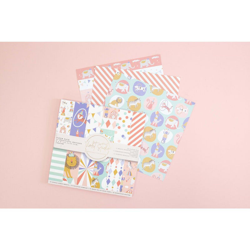 Violet Studio Paper Pad 6"X6" Little Circus*