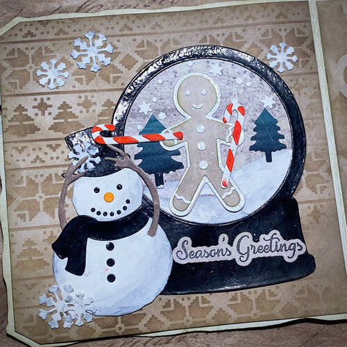 Elizabeth Craft Metal Die December White