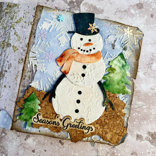 Elizabeth Craft Metal Die December White