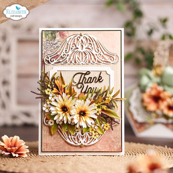 Elizabeth Craft Metal Die Autumn Fancy Corners*
