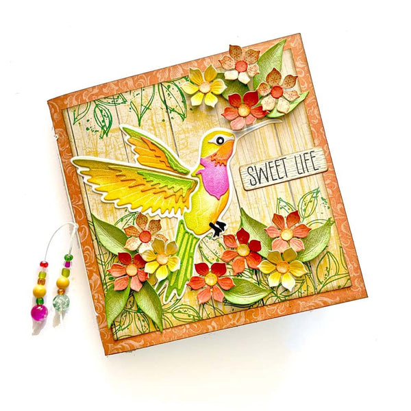 Elizabeth Craft Metal Dies Layered Hummingbird