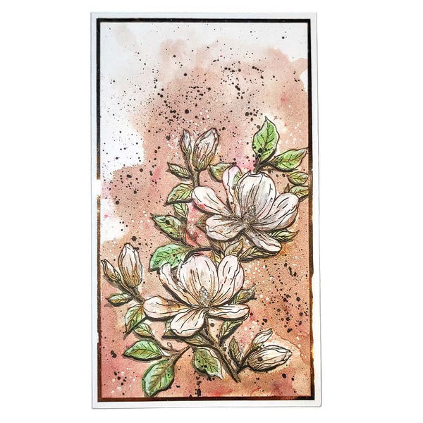 Elizabeth Craft Clear Stamps Floral Branches & Sentiments