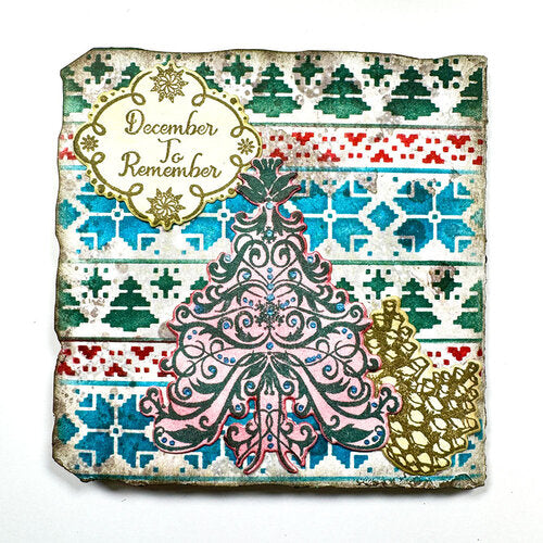 Elizabeth Craft Stamp And Die Set December Romance