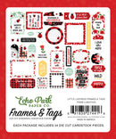 Echo Park Cardstock Ephemera 34/Pkg Frames & Tags, Little Ladybug