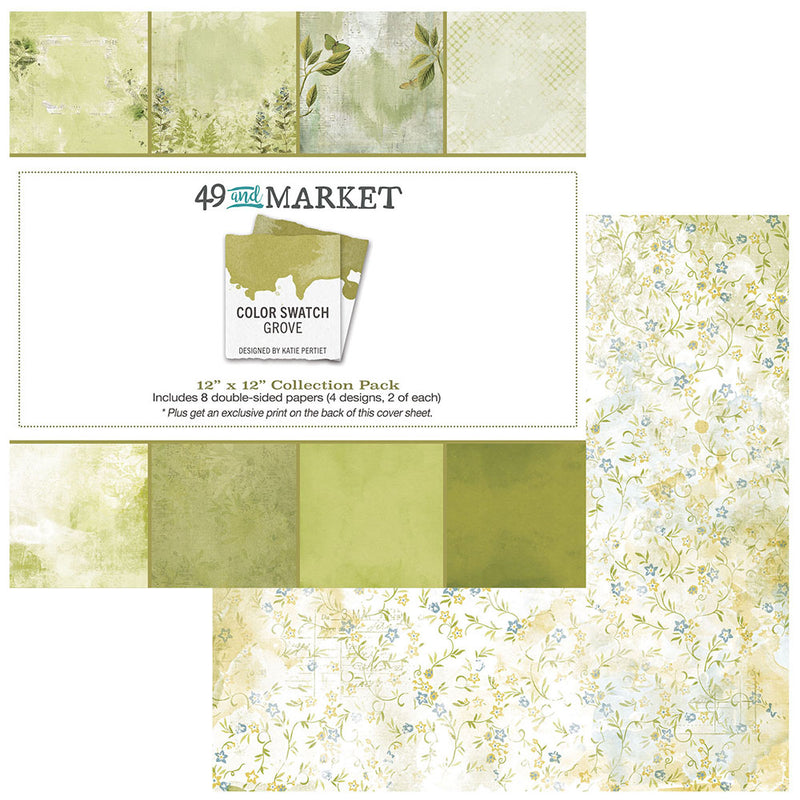 49 And Market Collection Pack 12"X12" Color Swatch: Grove