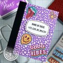 Hero Arts Cling Stamp 6"X6" HA + RT Composition Notebook Pattern Bol*