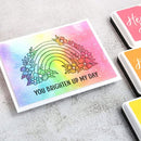Hero Arts Clear Stamps 4"X6" Floral Rainbow And Clouds