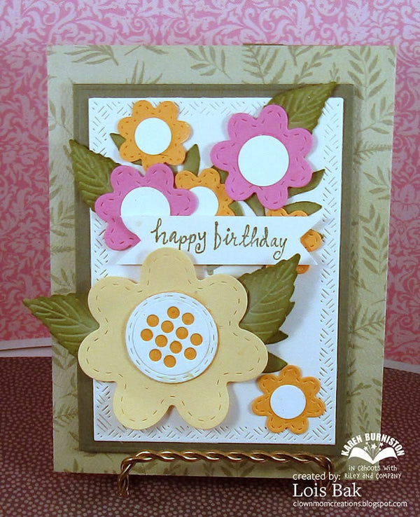 Karen Burniston Dies Twist Flower Pop-up*