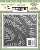 Lisa Horton Crafts Embossing Folder 6"X6" Botanic Fern