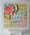 Lisa Horton Crafts Embossing Folder 6"X6" Birthday Greetings