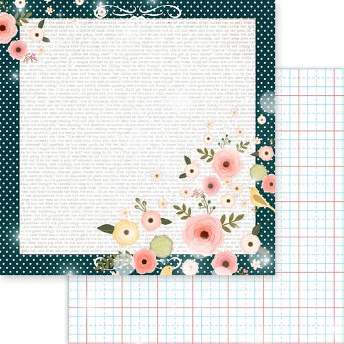 Memory Place Double-Sided Paper Pack 8"X8" 18 pack  Book Lover*