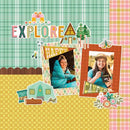 Simple Stories Trail Mix Chipboard Frames*