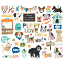 Simple Stories Fur Baby Dog - Bits & Pieces 52/Pkg