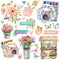 Simple Vintage Flower Shoppe Chipboard Clusters