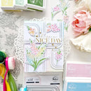 Pinkfresh Studio Stencils 4"X9" 6pack  Tuberose Layering*