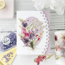 Pinkfresh Studio Foiled Washi Tape 4"X11yd Tuberose*