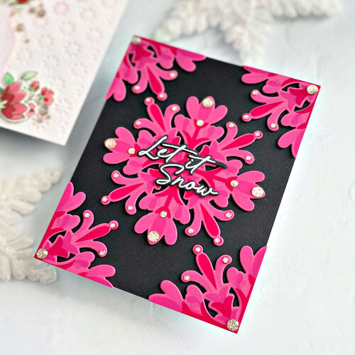 Pinkfresh Studio Stencils 4.25"X5.5" 3/Pkg Folk Snowflake*