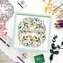Pinkfresh Studio Die Floral Round Frame*