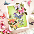 Pinkfresh Studio 4"X9" Stencils Fluttering Butterflies