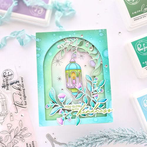 Pinkfresh Studio Hot Foil Plate Lantern Botanicals*