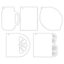P13 Light Chipboard Album Base With Papers 6"X6" Mix and Match, P13 Fresh Lemonade*