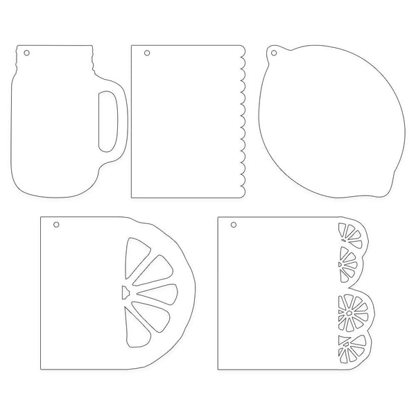 P13 Light Chipboard Album Base With Papers 6"X6" Mix and Match, P13 Fresh Lemonade*