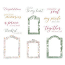 P13 Precious Ephemera Cardstock Die-Cuts 12 pack  Frames & Words*