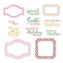 P13 Santa's Workshop Ephemera Cardstock Die-cuts 12 pack  Frames & Words*