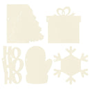 P13 Light Chipboard Album Base With Papers 6"X6" Mix and Match, Santa's Workshop*