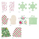 P13 Light Chipboard Album Base With Papers 6"X6" Mix and Match, Santa's Workshop*