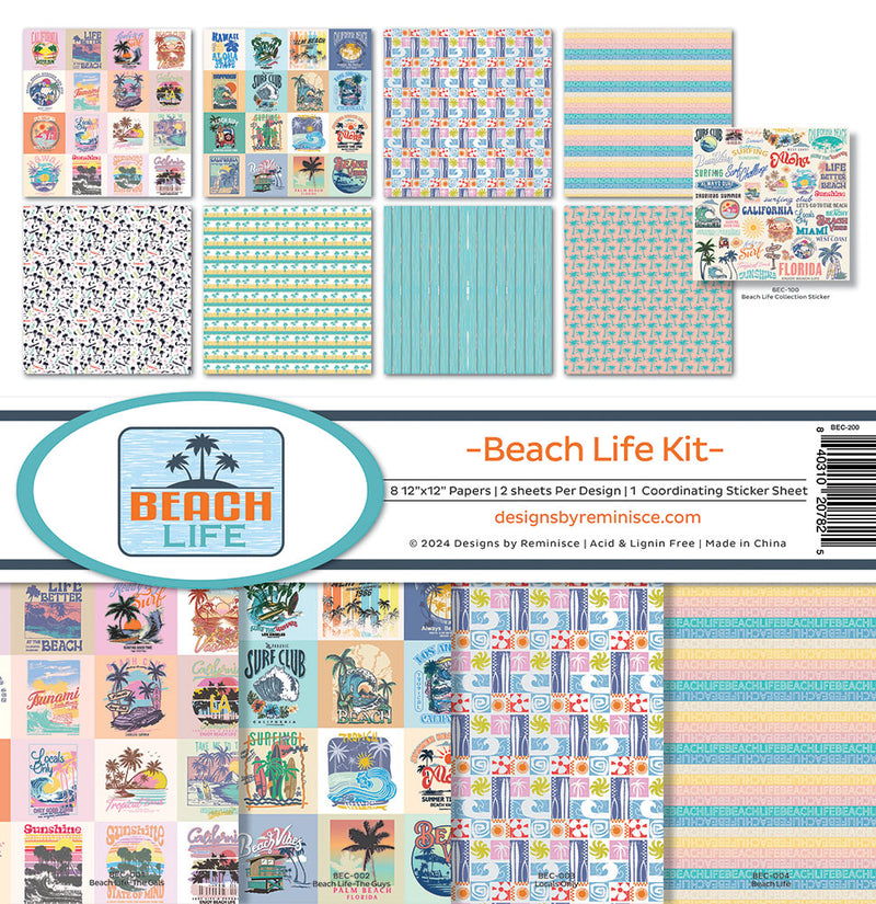 Reminisce Collection Kit 12"X12" - Beach Life