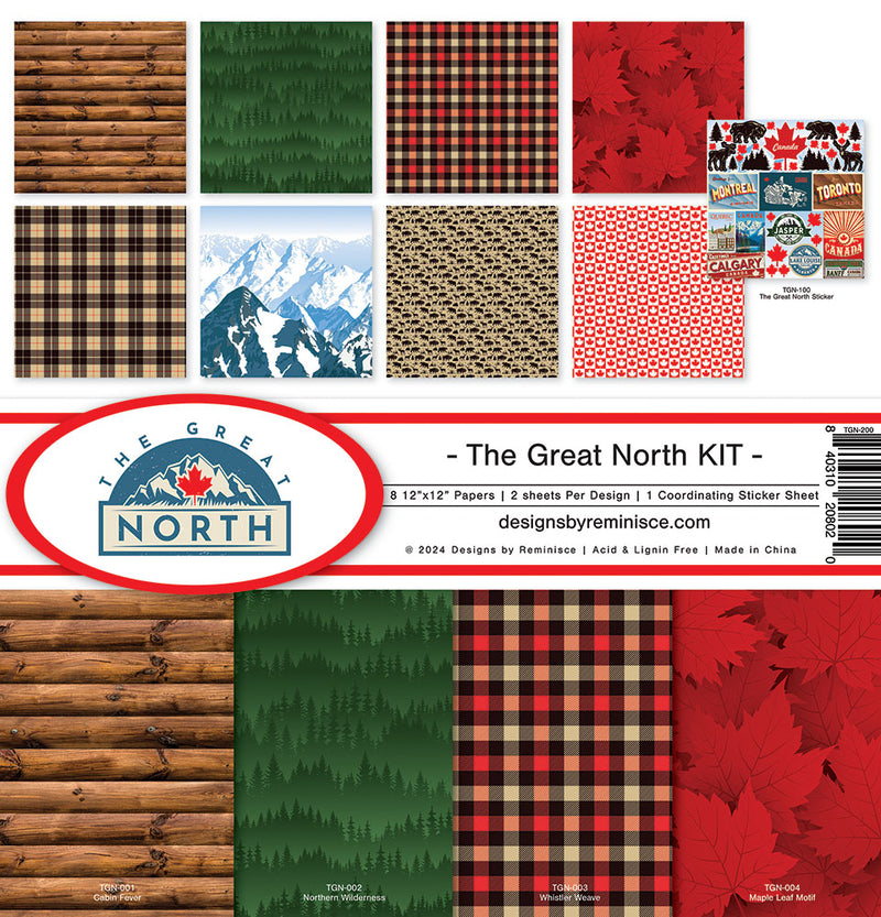 Reminisce Collection Kit 12"X12" - The Great North