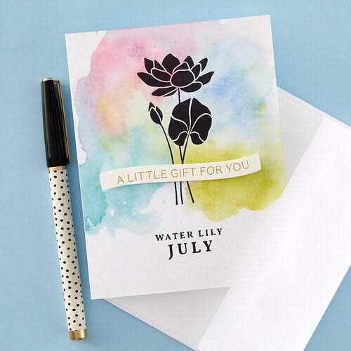 Spellbinders Press Plate ‚Äö√Ñ√∂‚àö√ë‚àö‚àÇ‚Äö√†√∂‚àö√´‚Äö√†√∂¬¨¬Æ July Water Lily Flower for Cardmaking & Calendars