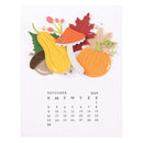 Spellbinders Press Plates From Florals Through The Year 2025 DIY Calendar*