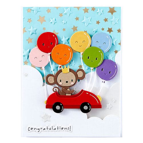 Spellbinders 3D Embossing Folder Little Smiles Collection Wishing Stars