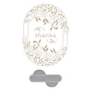 Spellbinders Glimmer Hot Foil Plate & Die From Stylish Ovals Stylish Oval Thanks*