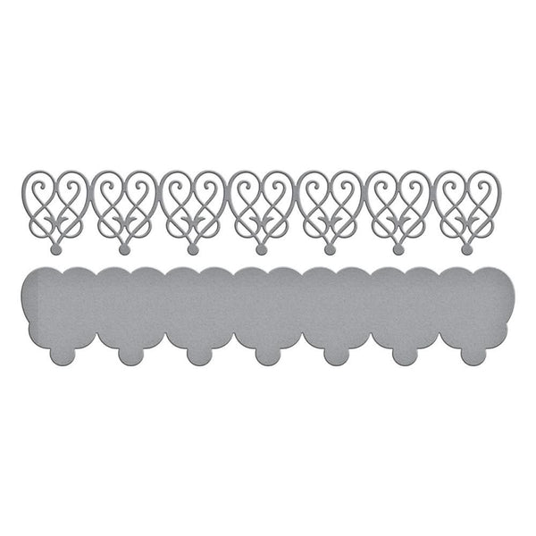 Spellbinders Etched Dies Timeless Hearts Border*