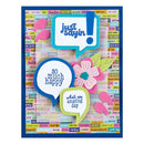 Spellbinders Etched Dies Just Sayin' by Kelly Bangs Speech Bubbles