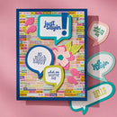 Spellbinders Etched Dies Just Sayin' by Kelly Bangs Speech Bubbles