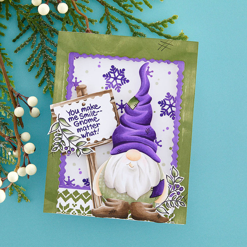 Stampendous Etched Dies Holiday Hugs - Gnome Hugs*