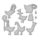 Spellbinders Etched Dies By Simon Hurley Silly Goose*